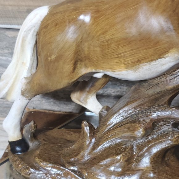 Wild Rearing Stallion/Horse Statue - Cast Plaster Resin - 13.5" Tall - Picture 3 of 7